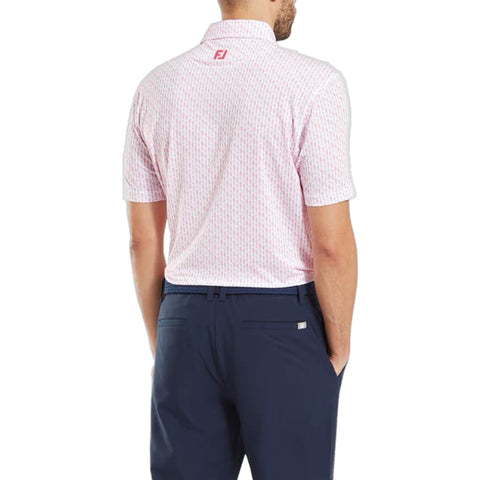 Figure Print Polo Herren