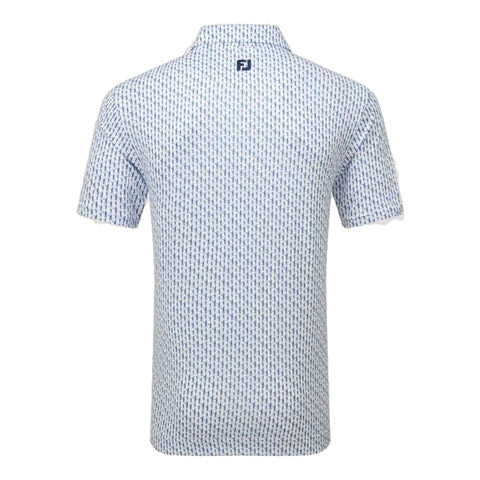Figure Print Polo Herren