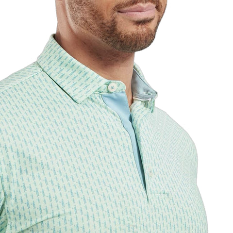 Figure Print Polo Herren