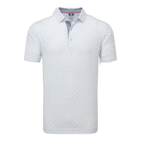 Figure Print Polo Herren