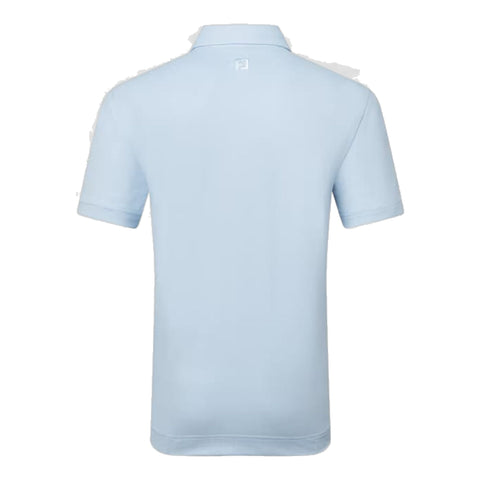 Etched Texture Print Polo Herren