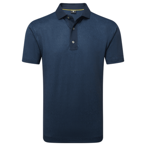 Etched Texture Print Polo