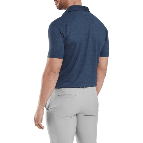 Etched Texture Print Polo