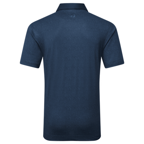 Etched Texture Print Polo