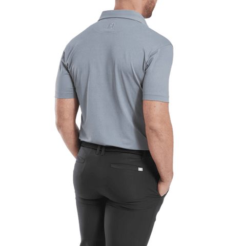 Etched Texture Print Polo