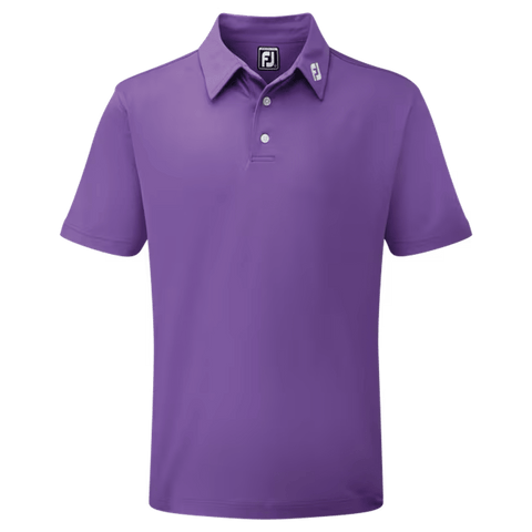 M Stretch Pique SS Polo Purple