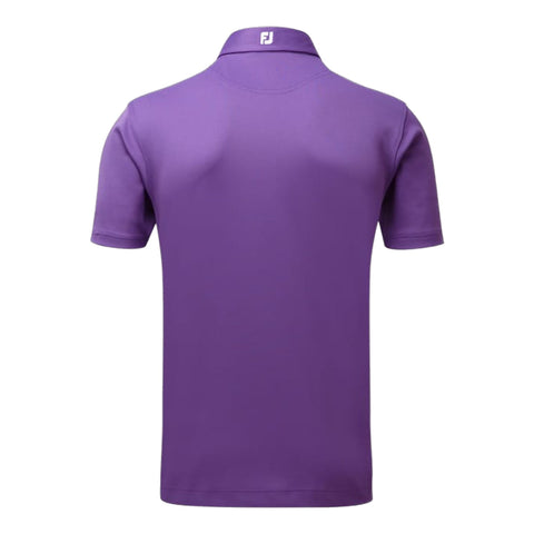 M Stretch Pique SS Polo Purple Herren