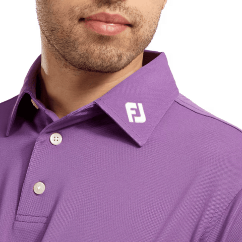 M Stretch Pique SS Polo Purple