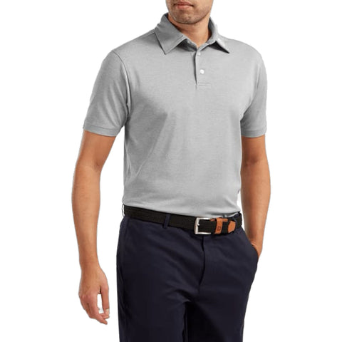 M Stretch Pique SS Polo Purple Herren