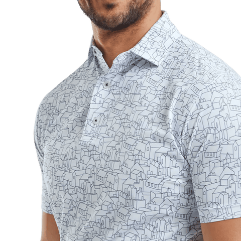 Scottish Town Print Polo