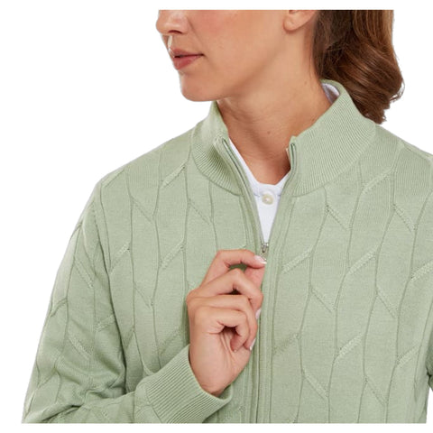 Full-Zip Lined Pullover Damen