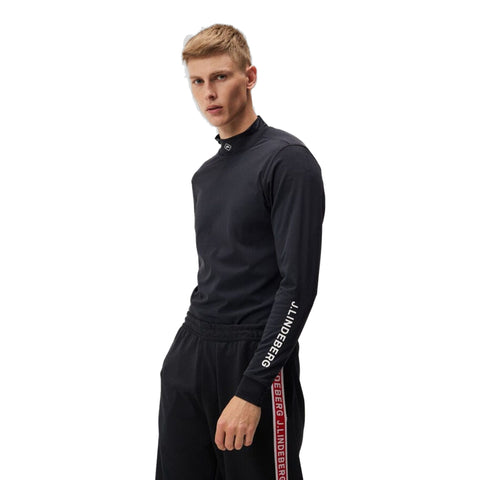 Til Hybrid Mid Layer Herren Schwarz Herren