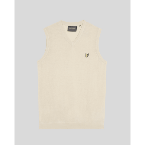 Merino Blend Knitted V-Neck Vest
