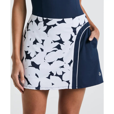 Riviera Floral 16" Blocked Skort