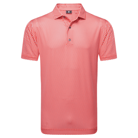 Houndstooth Geo Lisle Polo