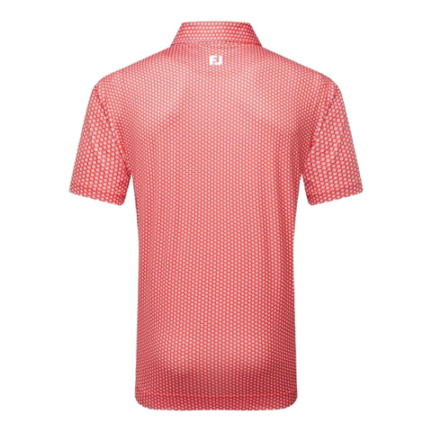 Houndstooth Geo Lisle Polo Herren