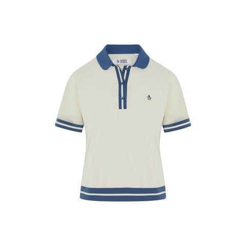 Waist Length Colourblock Polo Damen