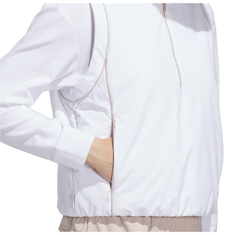 Beyond Twistweave Loose Quarter-Zip Weste Damen