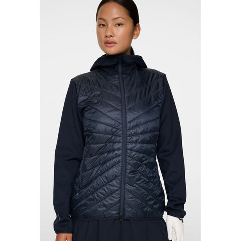 Madde Quilt Hybrid Kapuzenjacke
