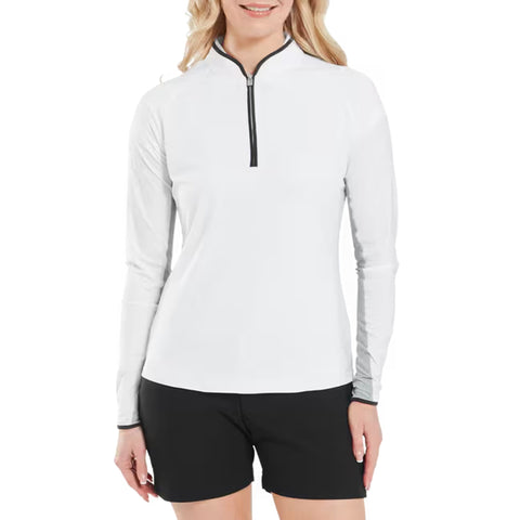 1/4 Zip Sonnenschutz Shirt Damen