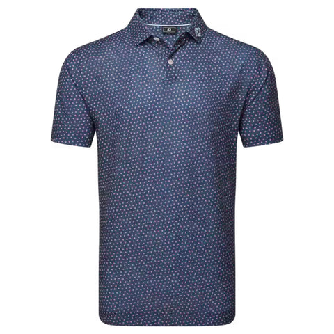 Bounce Print Pique Herren