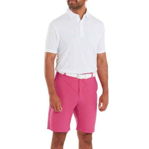 Bird Print Lisle Polo Herren