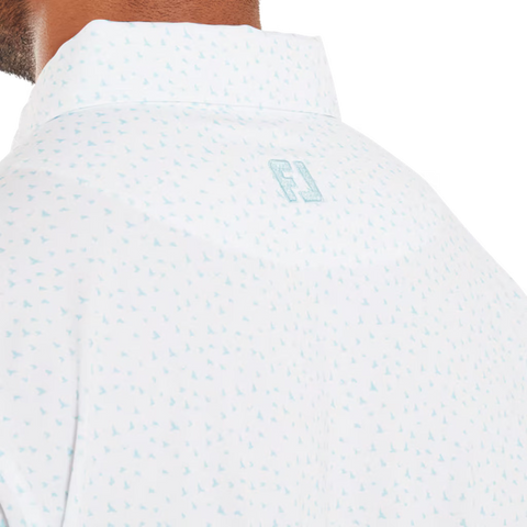 Bird Print Lisle Polo Herren
