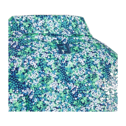 Garden Print Lisle Polo Herren