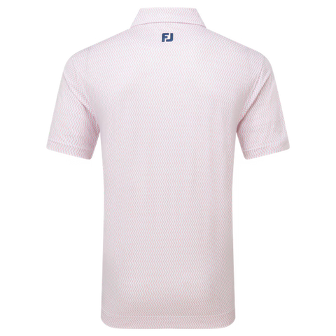 Wiggle Print Lisle Polo Herren