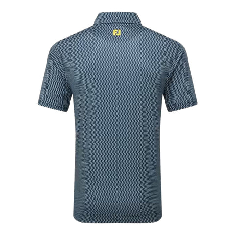 Wiggle Print Lisle Polo Herren