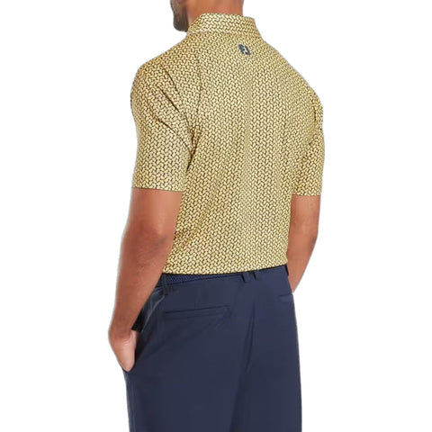 Citrus Print Lisle Polo Herren
