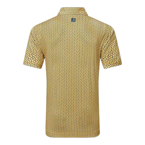 Citrus Print Lisle Polo Herren