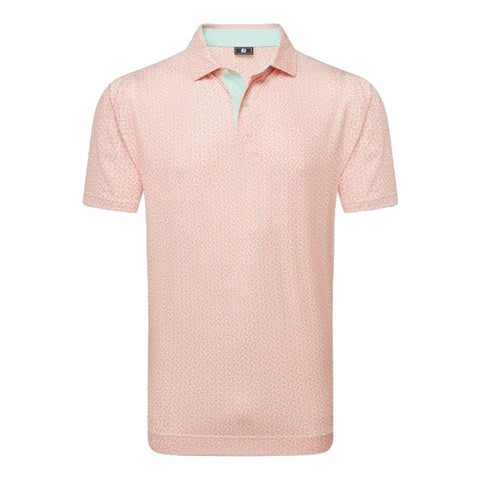 Citrus Print Lisle Polo Herren