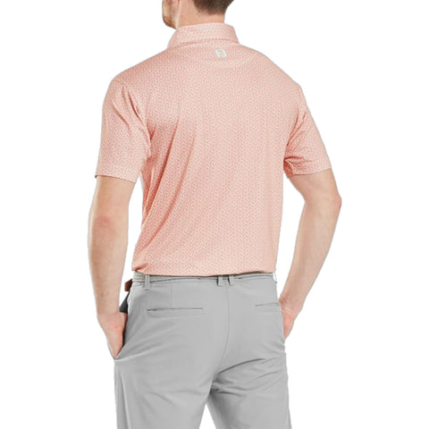 Citrus Print Lisle Polo Herren