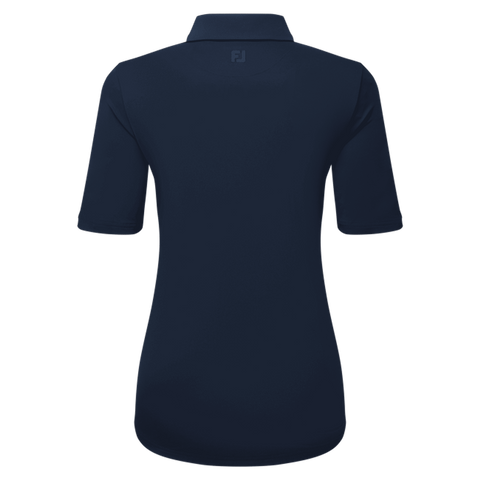 Half Sleeve Ruched Lisle Polo Damen