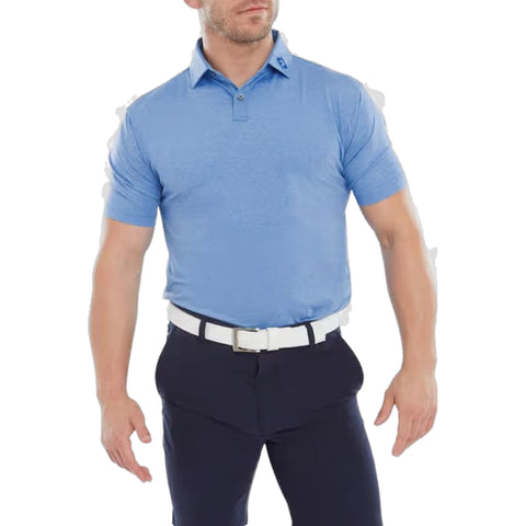Heather Self Collar Lisle Polo Herren