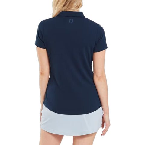 Jacquard SS Polo Damen