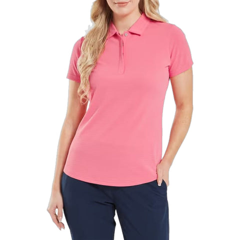 Jacquard SS Polo Damen
