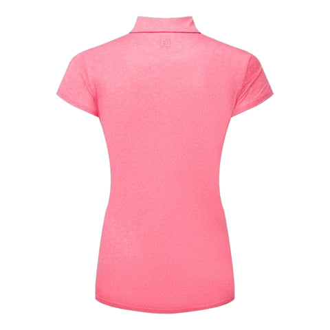 Painted Floral Cap Sleeve Lisle Polo Damen