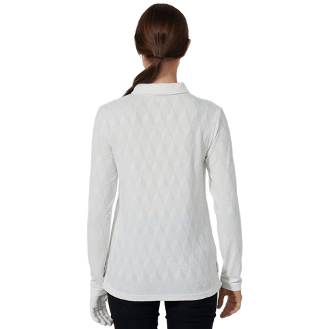 Graphic Jaquard Poloshirt Damen