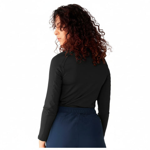 Rumi Polo Langarm Schwarz XXL Damen