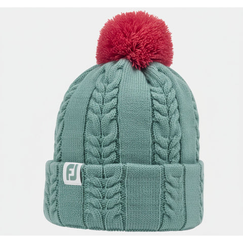 Haube Bobble Cableknit Grau/Pink Damen One Size Damen