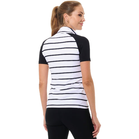 W Polo Sailor Animal-Print Schwarz 36 Damen