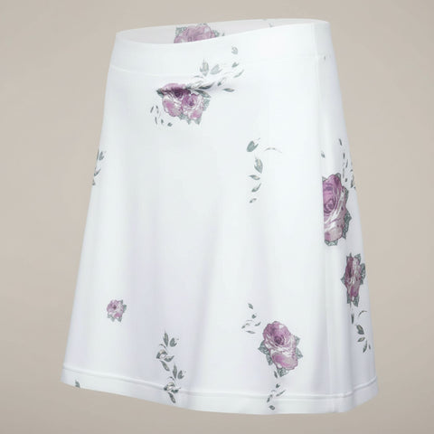 W Jersey Skort Flower White 44 Damen