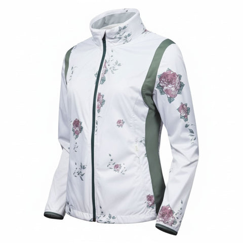 W Hurricane Jacket Flower White S Damen