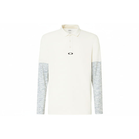 Polo LS Printed Sleeve Schwarz M Herren