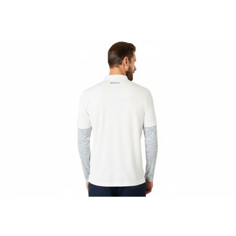 Polo LS Printed Sleeve Schwarz M Herren