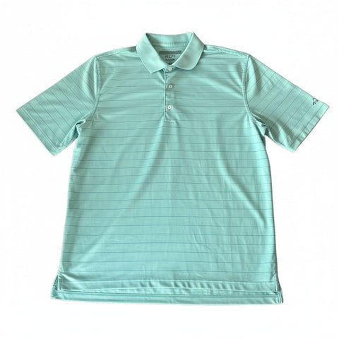 Piece Dye Heather Stripe Jersey Polo Herren