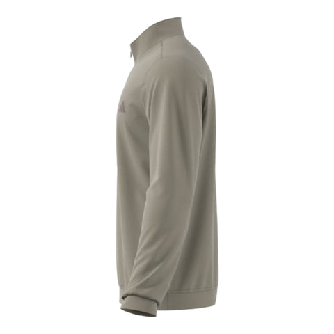 Grauer Herren-Sweatshirt mit Stehkragen und Reißverschluss