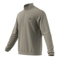 Grauer Adidas Pullover mit Reißverschluss und sportlichem Schnitt